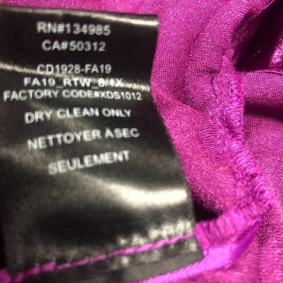 For Love & Lemons Bowie Metallic Dress Satin Cutout Magenta NWT S - Picture 12 of 13